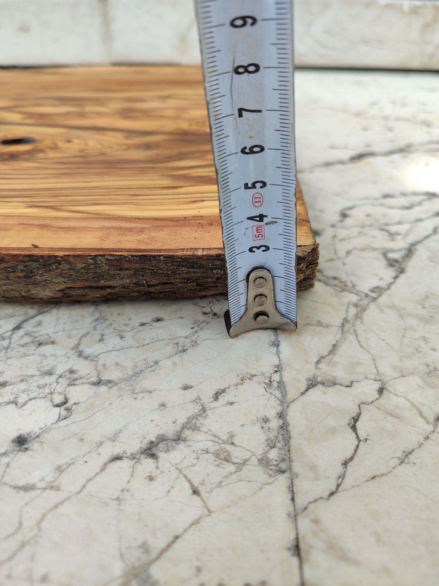 Rare Olive Wood Live Edge Slab – 33x78cm Premium Sustainable Luxury for Epoxy, Table & Craft
