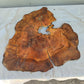 Rare Live Edge Olive Wood Slab – 37x43x2.5 cm, Natural Luster, Unique Grain, Sustainable Luxury for Epoxy & Art