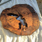 Rare Olive Wood Slab – Live Edge, Unique Grain, Sustainable Luxury for Epoxy & Artisan Crafts (37x37x2.5 cm)