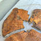Rare Olive Wood Live Edge Slab – 37x40x2.5 cm, Unique Grain, Sustainable Luxury for Epoxy & Furniture