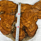 Rare Olive Wood Slab 53x30cm Live Edge for Epoxy Resin Art, Luxury Coffee Table & Clock Making | Super Dry 3% Moisture Unique Grain DIY.