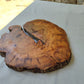 Olive Wood Slab Live Edge Raw 32x33cm Epoxy Resin Handmade