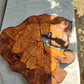 Thick Olive Wood Slab Live Edge 43x44x6cm Epoxy Statement