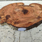 Rare Olive Wood Slab – Live Edge Unique Grain, Sustainable Luxury, 32x40x2.5cm
