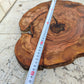Rare Olive Wood Live Edge Slab - Unique Grain - Sustainable Luxury for Epoxy & Luxury Crafts (30x38 cm)