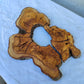Rare Live Edge Olive Wood Slab 29x40cm | Unique Grain for Epoxy Guitar & Luxury Crafts | Ultra-Dry 3% Moisture Lumber
