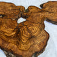 Rare Olive Wood Slab 31x55cm for Epoxy Resin & Guitar Body | Live Edge Sustainable Luxury | Unique Grain Luthier Wood | Super Dry DIY Art.