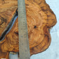Olive Wood Slab Live Edge Raw 32x33cm Epoxy Resin Handmade