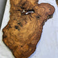 Rare Live Edge Olive Wood Slab 41x65cm | Unique Grain for Epoxy Resin, Luthier & Luxury Decor | Sustainable Premium DIY Material.