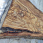 Rare Premium Olive Wood Live Edge Slab - Unique Grain - Sustainable Luxury