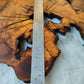Rare Olive Wood Slab – Live Edge, Unique Grain, Sustainable Luxury – 41x43x2.5 cm