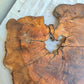 Rare Live Edge Olive Wood Slab – 37x43x2.5 cm, Natural Luster, Unique Grain, Sustainable Luxury for Epoxy & Art