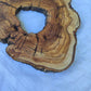 Rare Olive Wood Live Edge Slab 27x37cm | Super Dry 3% Moisture | Exotic Lumber for Epoxy Resin Luthier & Luxury Crafts