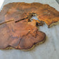 Rare Live Edge Olive Wood Slab – 37x43x2.5 cm, Natural Luster, Unique Grain, Sustainable Luxury for Epoxy & Art