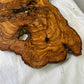 Rare Olive Wood Slab Live Edge 37x60cm | Unique Grain for Epoxy Resin & Coffee Table | Premium Luthier Wood | Sustainable Luxury Art.