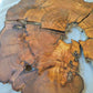 Rare Olive Wood Live Edge Slab – 37x40x2.5 cm, Unique Grain, Sustainable Luxury for Epoxy & Furniture
