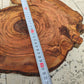 Rare Olive Wood Slab – Live Edge Unique Grain, Sustainable Luxury, 32x40x2.5cm