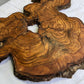 Rare Olive Wood Slab 31x55cm for Epoxy Resin & Guitar Body | Live Edge Sustainable Luxury | Unique Grain Luthier Wood | Super Dry DIY Art.