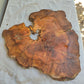 Rare Live Edge Olive Wood Slab – 37x43x2.5 cm, Natural Luster, Unique Grain, Sustainable Luxury for Epoxy & Art