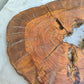 Rare Olive Wood Live Edge Slab – Unique Grain, Premium Natural Luster, 36x38x2.5 cm – Sustainable Luxury for Epoxy & Artisan Crafts