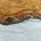 Rare Olive Wood Live Edge Slab – 42x43x2.5 cm Unique Grain Sustainable Luxury Premium Natural Finish Epoxy Friendly