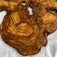 Rare Olive Wood Slab Live Edge 37x60cm | Unique Grain for Epoxy Resin & Coffee Table | Premium Luthier Wood | Sustainable Luxury Art.