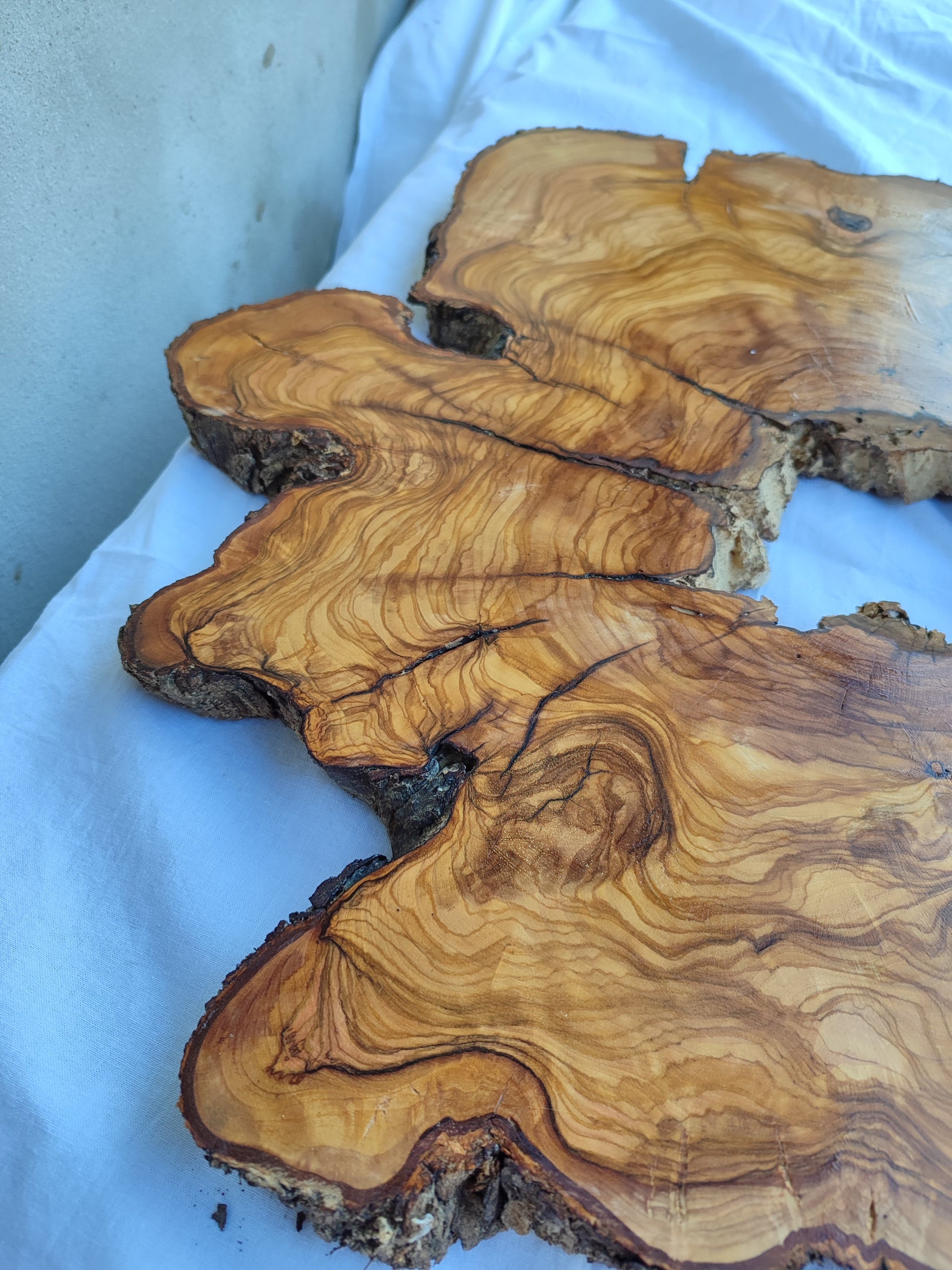 Rare 300yr Old Olive Wood Slab | Huge Live Edge for Epoxy Resin | Super Dry Unique Grain | Luthier Guitar Body & Clock Base | Luxury DIY.