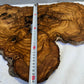 Rare Live Edge Olive Wood Slab 41x65cm | Unique Grain for Epoxy Resin, Luthier & Luxury Decor | Sustainable Premium DIY Material.