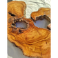 Large Olive Wood Slab 200+ Years | Live Edge Wood Slice 50x34cm for Epoxy.