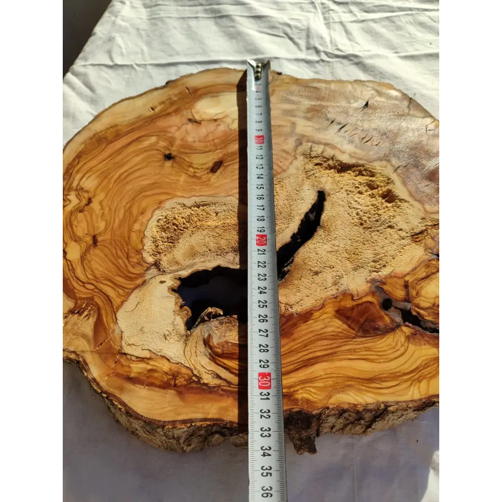 Natural Olive Wood Slab | Live Edge Olive Wood Slice for Craft, Woodworking.