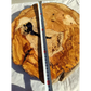 Natural Olive Wood Slab | Live Edge Olive Wood Slice for Craft, Woodworking.