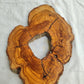 Premium Rare Olive Wood Live Edge Slab – Unique Grain Sustainable Luxury 27x38x3 cm - Olive Generic