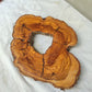 Premium Rare Olive Wood Live Edge Slab – Unique Grain Sustainable Luxury 27x38x3 cm - Olive Generic
