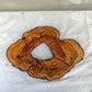 Premium Rare Olive Wood Live Edge Slab – Unique Grain Sustainable Luxury 27x38x3 cm - Olive Generic