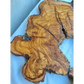 Rare 300+ Year Old Olive Wood Slab 17x20" - Live Edge for Epoxy Resin & Charcuterie - Kiln Dried Sustainable Luxury DIY Art.