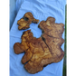 Rare Huge Live Edge Olive Wood Burl Slab 48x52cm - Premium Dry Exotic Lumber for Epoxy Resin Art, Guitar Body & Luxury Coffee Table DIY.