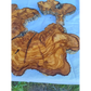 Rare Huge Live Edge Olive Wood Burl Slab 48x52cm - Premium Dry Exotic Lumber for Epoxy Resin Art, Guitar Body & Luxury Coffee Table DIY.