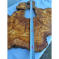 Rare Huge Live Edge Olive Wood Burl Slab 48x52cm - Premium Dry Exotic Lumber for Epoxy Resin Art, Guitar Body & Luxury Coffee Table DIY.