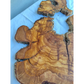 Rare Huge Live Edge Olive Wood Burl Slab 48x52cm - Premium Dry Exotic Lumber for Epoxy Resin Art, Guitar Body & Luxury Coffee Table DIY.