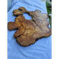 Rare Huge Live Edge Olive Wood Burl Slab 48x52cm - Premium Dry Exotic Lumber for Epoxy Resin Art, Guitar Body & Luxury Coffee Table DIY.