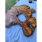 Rare Huge Live Edge Olive Wood Burl Slab 48x52cm - Premium Dry Exotic Lumber for Epoxy Resin Art, Guitar Body & Luxury Coffee Table DIY.
