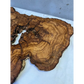 Rare Live Edge Olive Wood Slab 41x65cm | Unique Grain for Epoxy Resin, Luthier & Luxury Decor | Sustainable Premium DIY Material.
