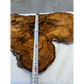 Rare Live Edge Olive Wood Slab 41x65cm | Unique Grain for Epoxy Resin, Luthier & Luxury Decor | Sustainable Premium DIY Material.