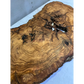 Rare Live Edge Olive Wood Slab 41x65cm | Unique Grain for Epoxy Resin, Luthier & Luxury Decor | Sustainable Premium DIY Material.