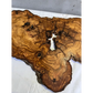 Rare Live Edge Olive Wood Slab 41x65cm | Unique Grain for Epoxy Resin, Luthier & Luxury Decor | Sustainable Premium DIY Material.