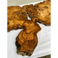 Rare Live Edge Olive Wood Slab (44x64cm) - Super Dry Epoxy Resin Lumber for Coffee Table, Clock & Guitar Body - Unique Natural Grain Art.