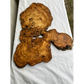 Rare Live Edge Olive Wood Slab (44x64cm) - Super Dry Epoxy Resin Lumber for Coffee Table, Clock & Guitar Body - Unique Natural Grain Art.