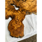 Rare Olive Wood Live Edge Slab 46x66cm - Super Dry Unique Grain for Epoxy Resin Art, Coffee Table & Luthier Craft - Sustainable Luxury.
