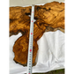 Rare Olive Wood Live Edge Slab 46x66cm - Super Dry Unique Grain for Epoxy Resin Art, Coffee Table & Luthier Craft - Sustainable Luxury.