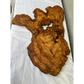 Rare Olive Wood Live Edge Slab 46x66cm - Super Dry Unique Grain for Epoxy Resin Art, Coffee Table & Luthier Craft - Sustainable Luxury.